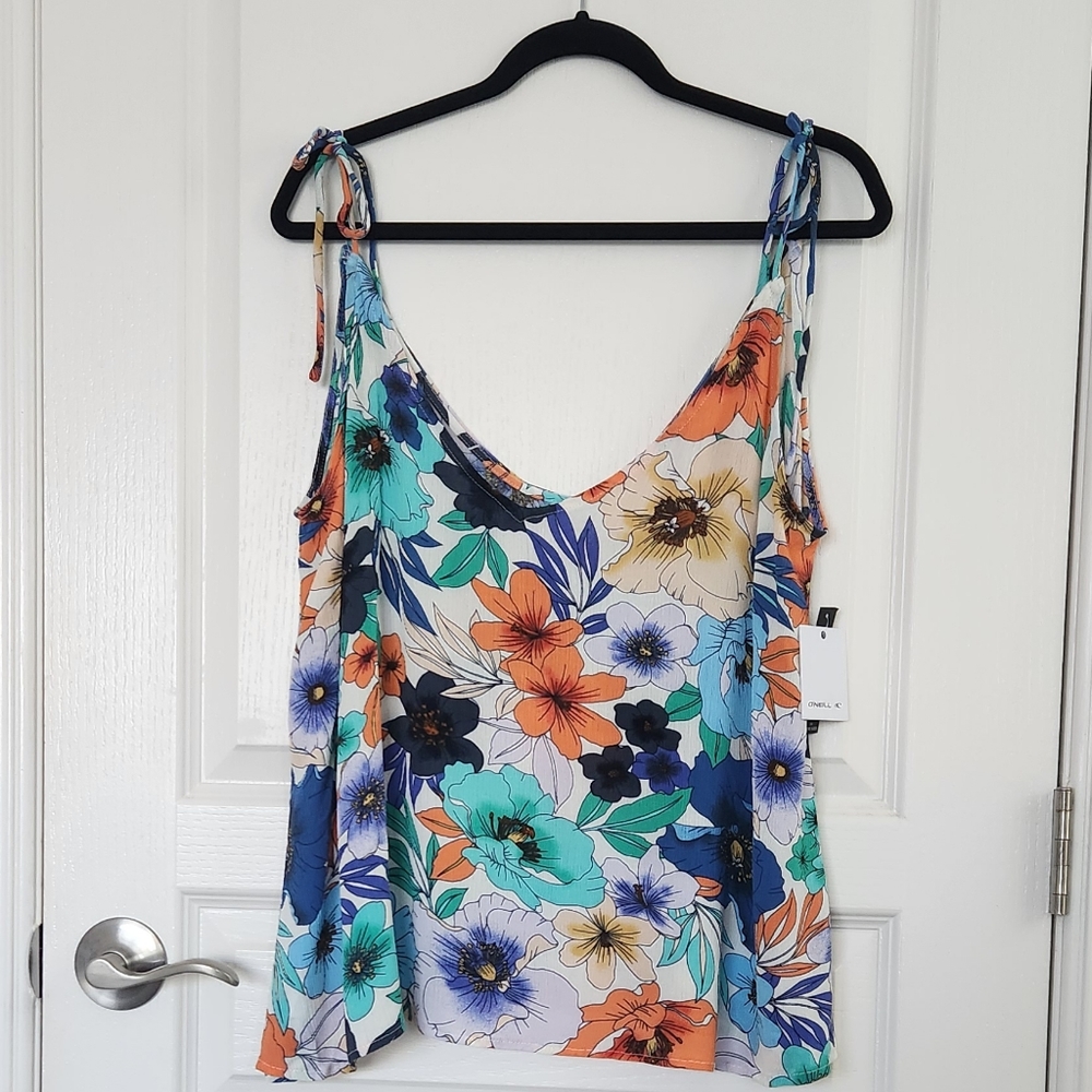 O'Neill Women's Topher Floral Tank XXL